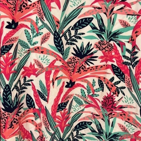 Hatley | NEW Meghan midi dress Pineapple Smoothie women’s XL NWT sleeveless - Picture 3 of 9